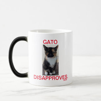 Caneca Mágica Taça, morphing, Gato desaprova, Gato está assistin