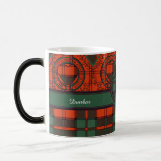 Caneca Mágica Tartan do Scottish da xadrez do clã de Dunbar