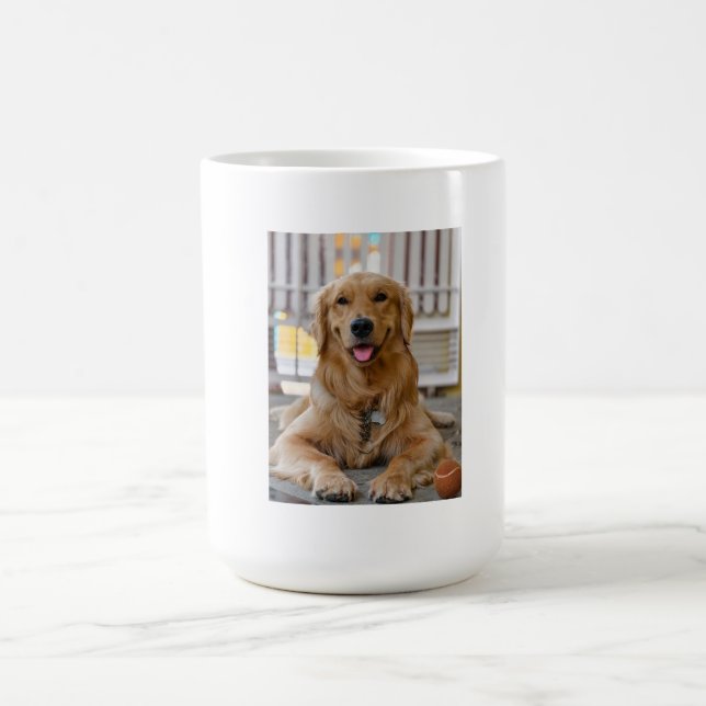 Caneca Mágica tasa de golden retrieven (Center)