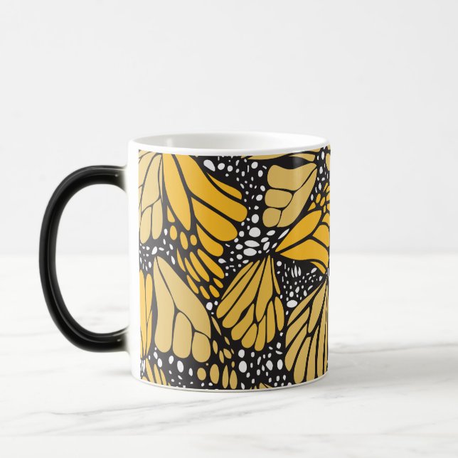Caneca Mágica Taza estampado mariposa monarca (Esquerda)
