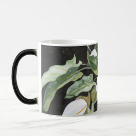 Caneca Mágica Taza mágica con acuarela de alcatraces