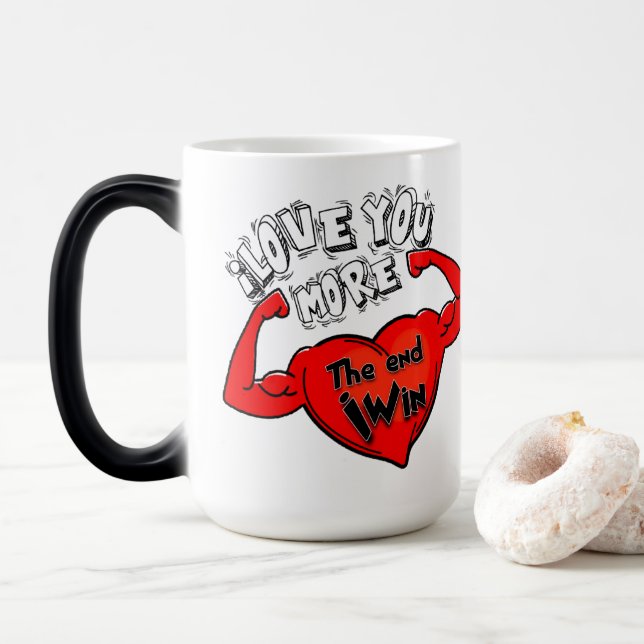 Caneca Mágica Te Amo Más, El Final Yo Gano (Com Donut)