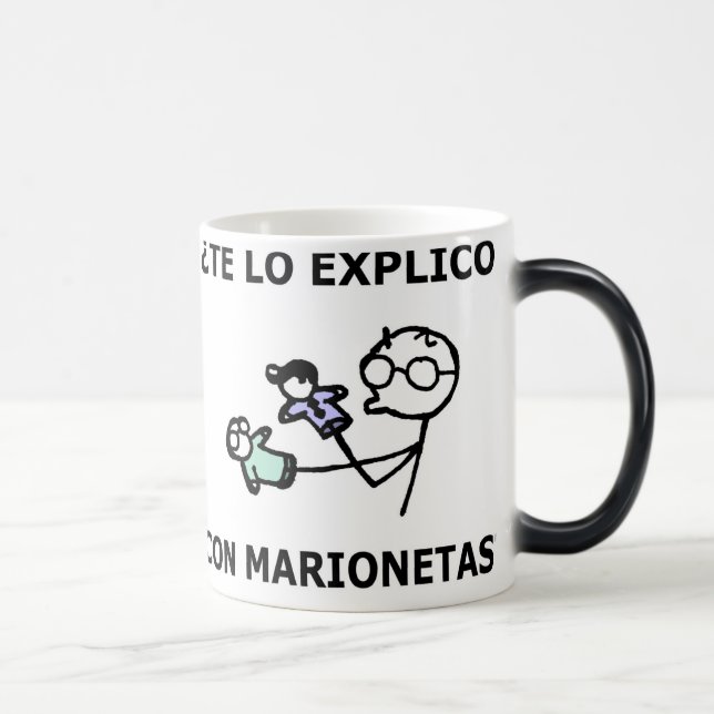 Caneca Mágica ¿te lo explico con marionetas? (Direita)