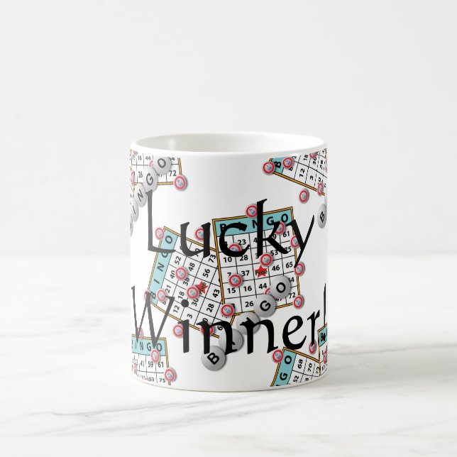 Caneca Mágica Tema afortunado do Bingo do vencedor (Centro)