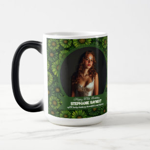 Caneca Mágica Tema Daisy Feliz Aniversário Boho