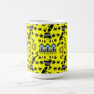 Caneca Mágica Tema Original de Areia de Praia e Mar