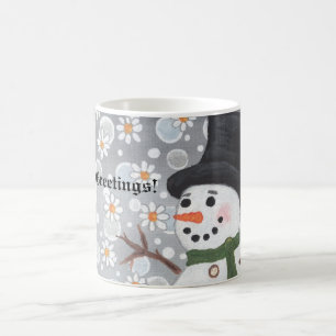 Caneca Mágica Tempestade de neve do boneco de neve, os