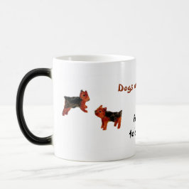Caneca Mágica Terrier Dogs São Bem-Vindo Engraçados
