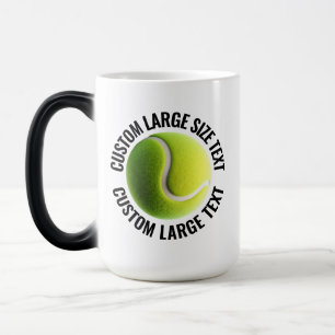 Caneca Mágica Texto Grande & Bola de Tênis 425g Personalizado co