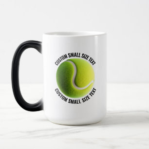 Caneca Mágica Texto Pequeno & Bola de Tênis 425g Personalizado c