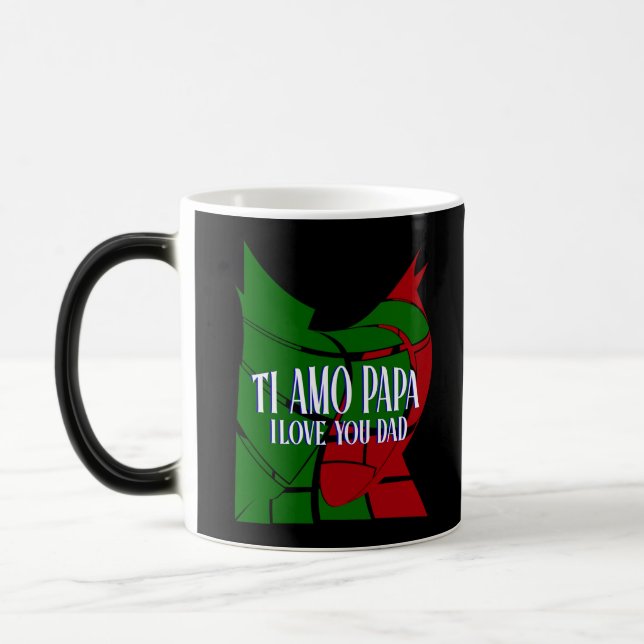Caneca Mágica TI Amo Papa Eu te amo Pai (Esquerda)