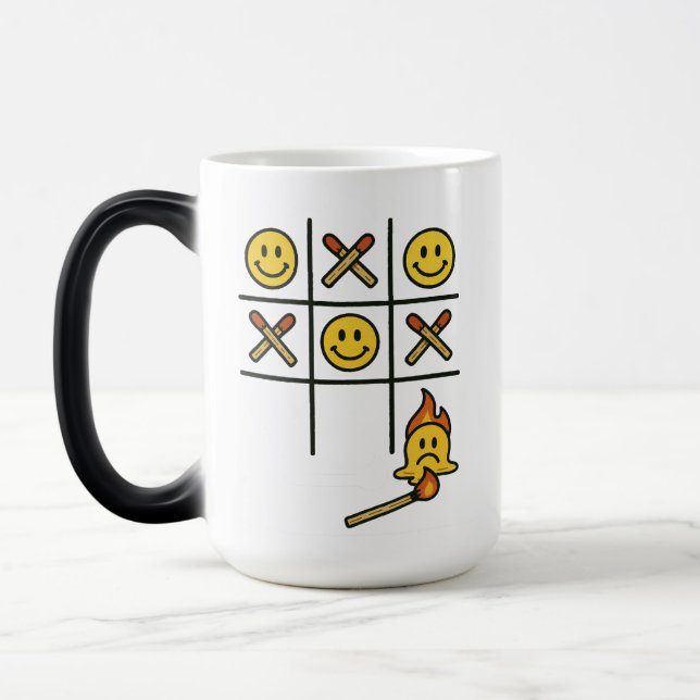 Caneca Mágica Tic Tac Toe Magic Mug (Esquerda)