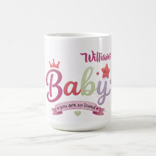 Caneca Mágica Tipografia de Bebê Fofo – Você é tão amado