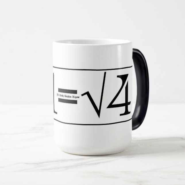 Caneca Mágica Todos os gênios da matemática sabem (Frente Esquerda)