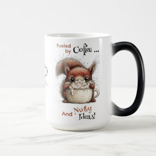 Caneca Mágica Tóxico de Café Fofinho Esquilo Louco Personalizado