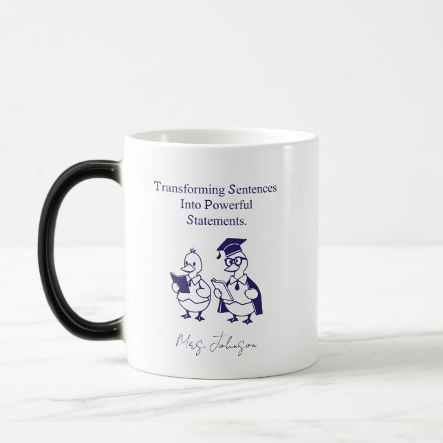 Caneca Mágica Transformando Frases em Declarações Poderosas (Esquerda)
