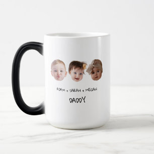 Caneca Mágica Três brinde de bebê para avô, avó