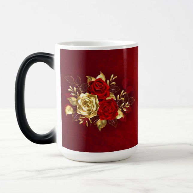 Caneca Mágica Três Rosas de joalharia (Esquerda)