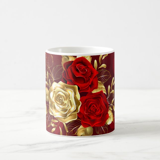 Caneca Mágica Três Rosas de joalharia (Centro)