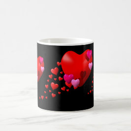 Caneca Mágica Trilha de Corações -
