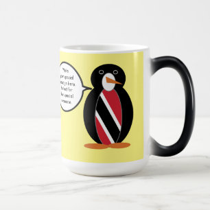 Caneca Mágica Trindade Tobago Falando Pinguim Sra. Personalizado