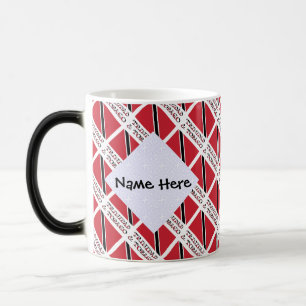 Caneca Mágica Trinidad - Tobago Bandeira Trinitense Revestida Pe