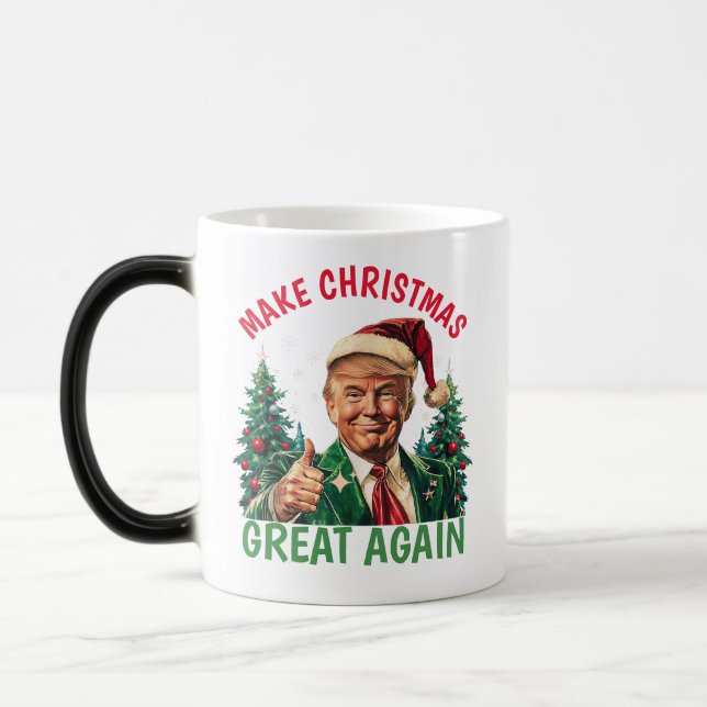 Caneca Mágica Trump Torna o Excelente de Natal novamente no Nata (Esquerda)