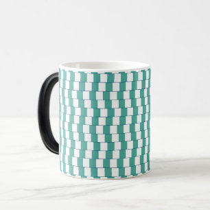 Caneca Mágica Turquesa de linhas confusa