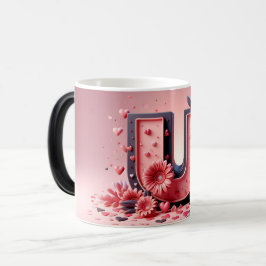 Caneca Mágica U Valentine Alphabet 3D