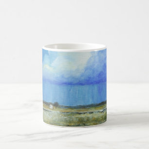 Caneca Mágica Uma pintura de paisagem perfeita da arte abstracta