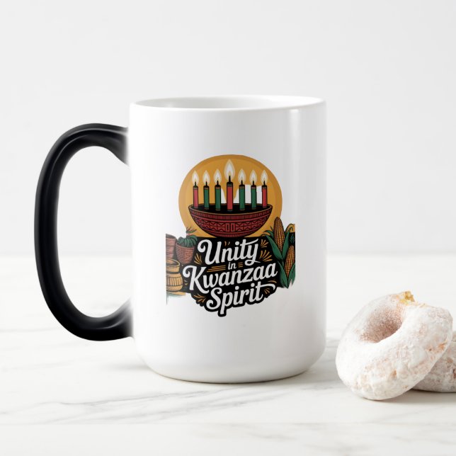 Caneca Mágica Unidade no Espírito Kwanzaa (Com Donut)