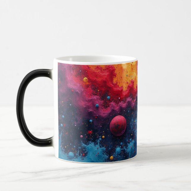 Caneca Mágica Universo Colorido (Esquerda)