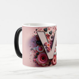 Caneca Mágica V Valentine Alphabet 3D