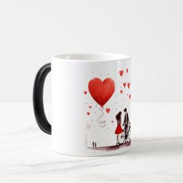 Caneca Mágica Valentines Day Hearts