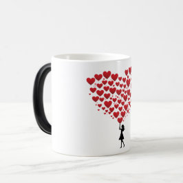 Caneca Mágica Valentines Day Hearts