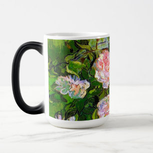 Caneca Mágica Van Gogh ainda vive com rosas rosa