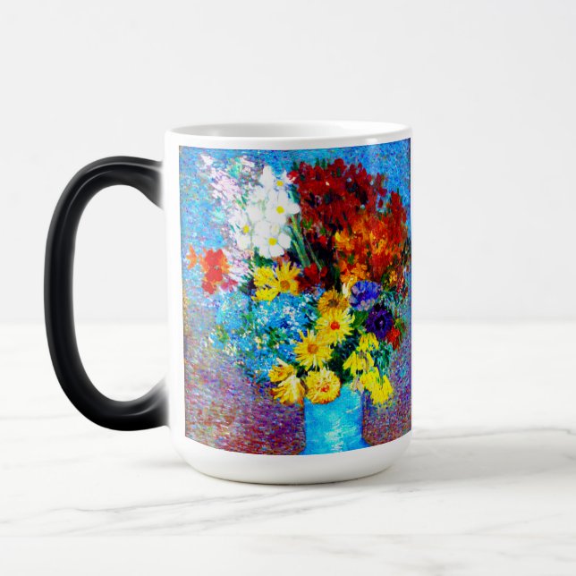 Caneca Mágica Van Gogh Flores num Vaso Azul (Esquerda)