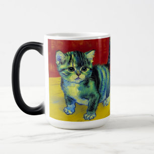 Caneca Mágica Van Gogh Tabby Cat