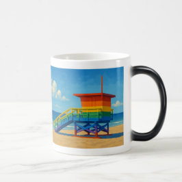 Caneca Mágica Venice Beach Rainbow Lifeguard Stand