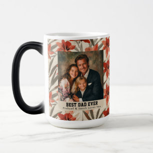 Caneca Mágica Vermelha Amarilis Botânica Melhor Pai Apreciação d