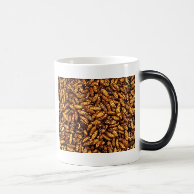 Caneca Mágica Vermes de Seda Secos... Comida da Rua Tailandesa (Direita)