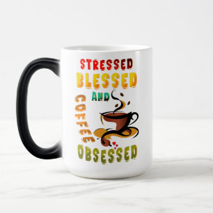 Caneca Mágica Vestido Abençoado E Café Obcecado