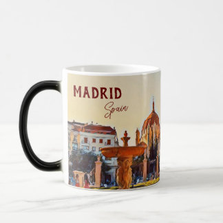 Caneca Mágica Viagem de Espanha de Madrid, souvenir Café Mug