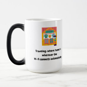 Caneca Mágica Viajando: onde 'casa' está onde quer que a conexão