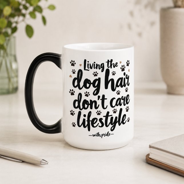 Caneca Mágica Vida Divertida de Dono de Cachorro  (Criador carregado)