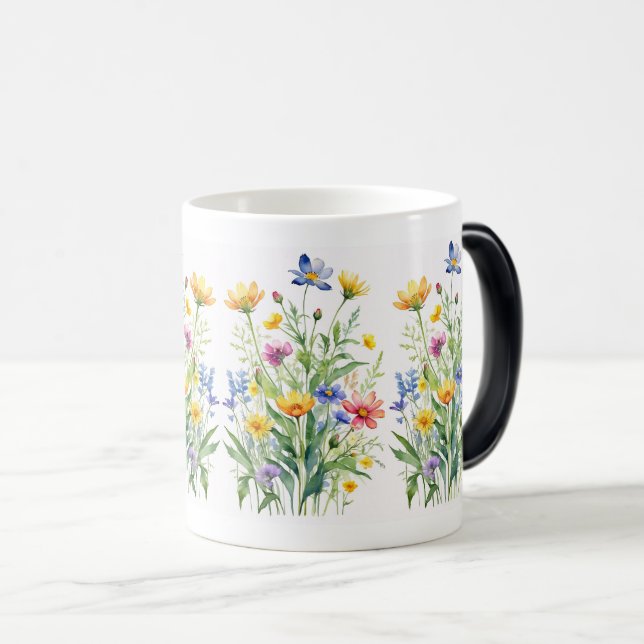 Caneca Mágica Vidraça Selvagem em Arte de Canvas Texturizada (Frente Esquerda)