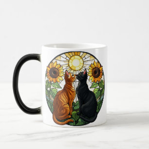 Caneca Mágica Vidro De Gato De Beijo