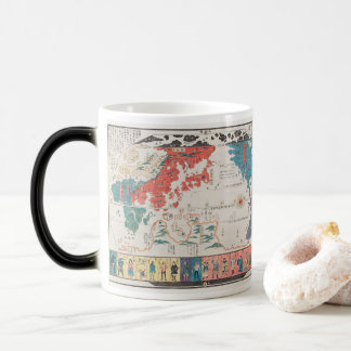 Caneca Mágica Vintage 1890 Pessoas Ao Redor Do Mundo