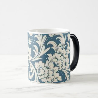 Caneca Mágica Vintage Floral Ceramic Mug | Blue & White Botanica