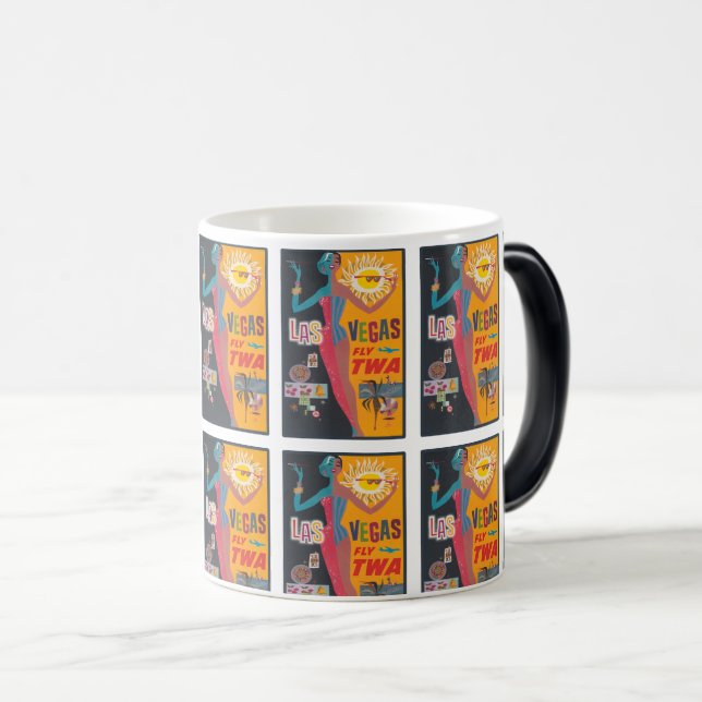 Caneca Mágica Vintage Las Vegas Viagem USA (Frente Esquerda)
